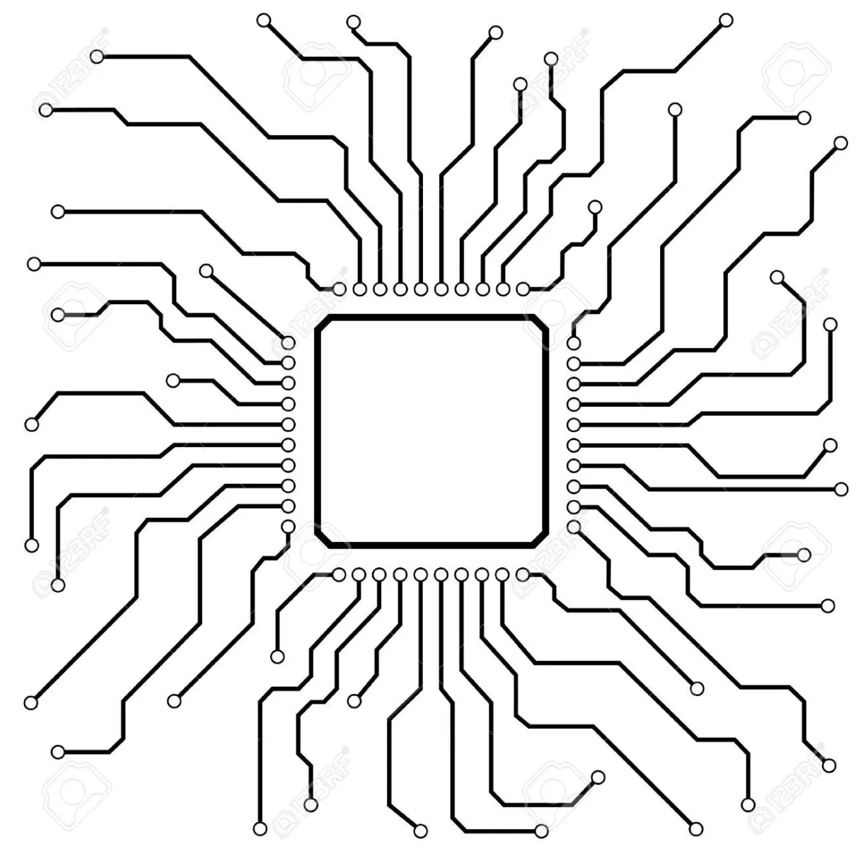 Circuit Board Design Coloring Pages