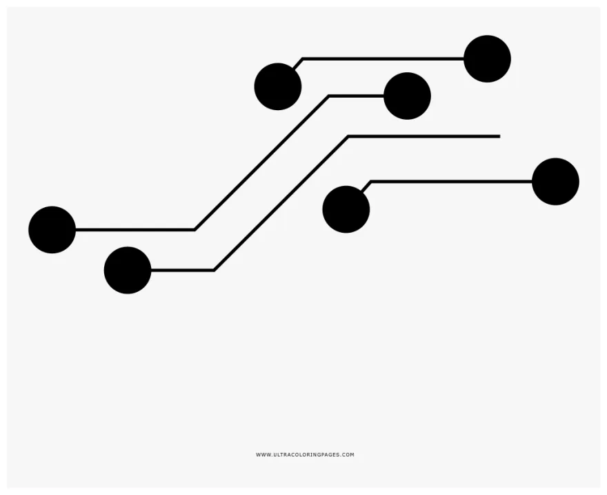 Circuit Board Coloring Page - Patterns, HD Png Download - kindpng