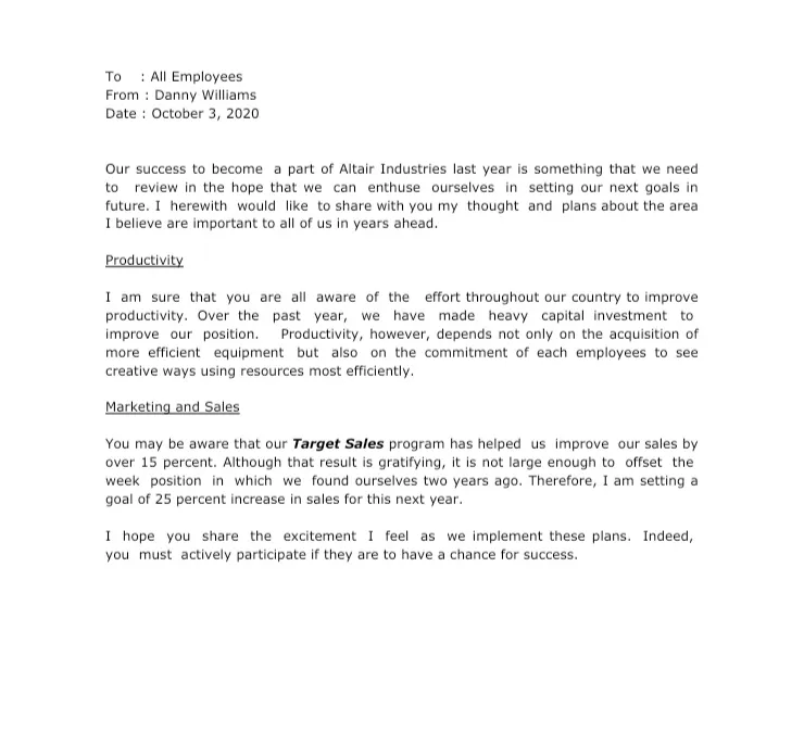 Circular letter sample for better coordination englet