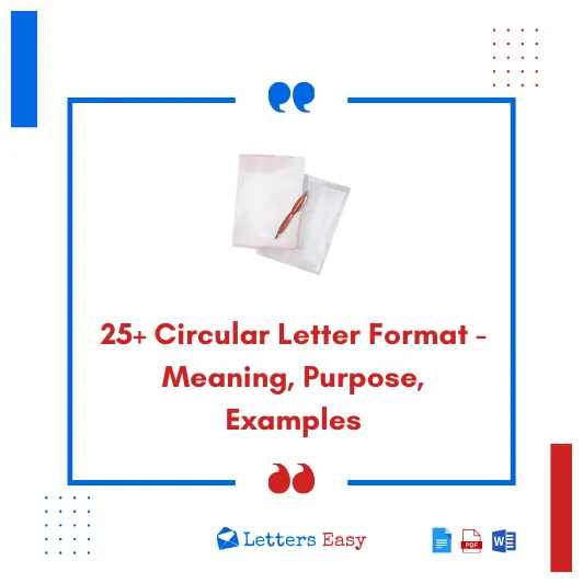 Circular letter format