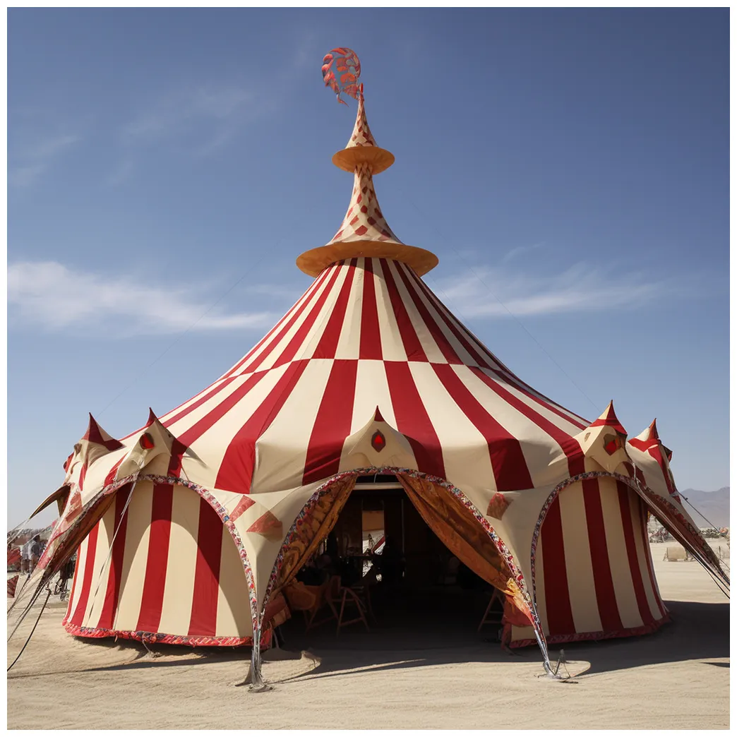 #6 Close up of Circus tent (could be with ballon) option 1 | Chapiteau
