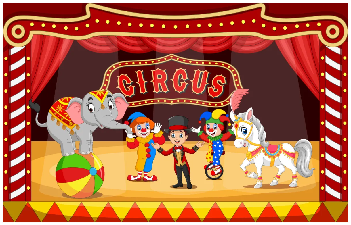 Circus Animal Backdrop