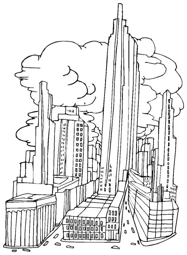 City coloring pages to download and print for free