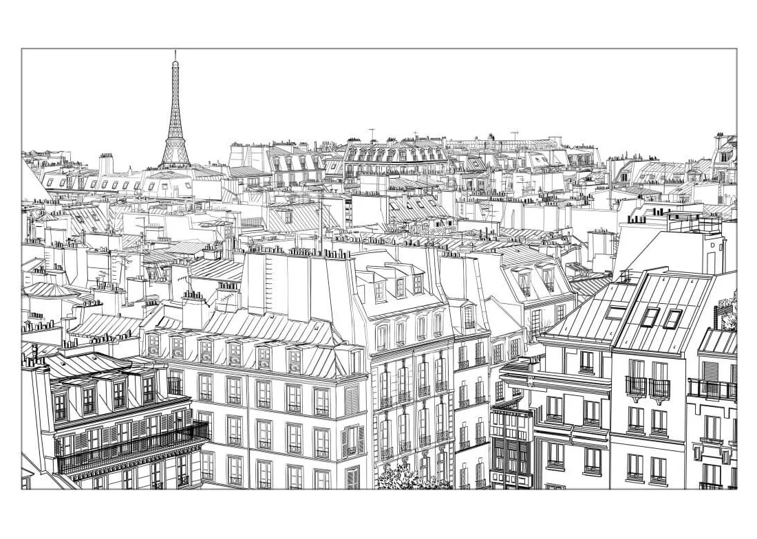 Normal City Coloring Page - Free Printable Coloring Pages for Kids