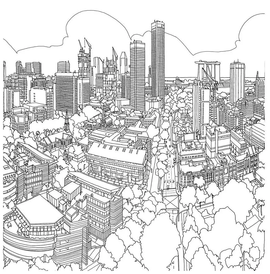 City Coloring Page