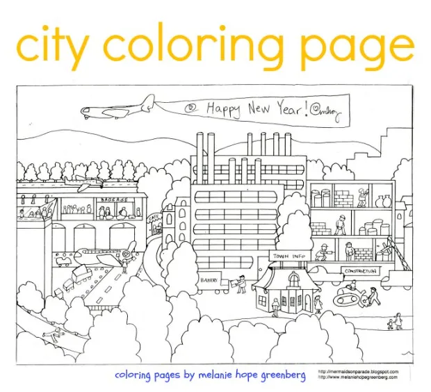 City Coloring Page