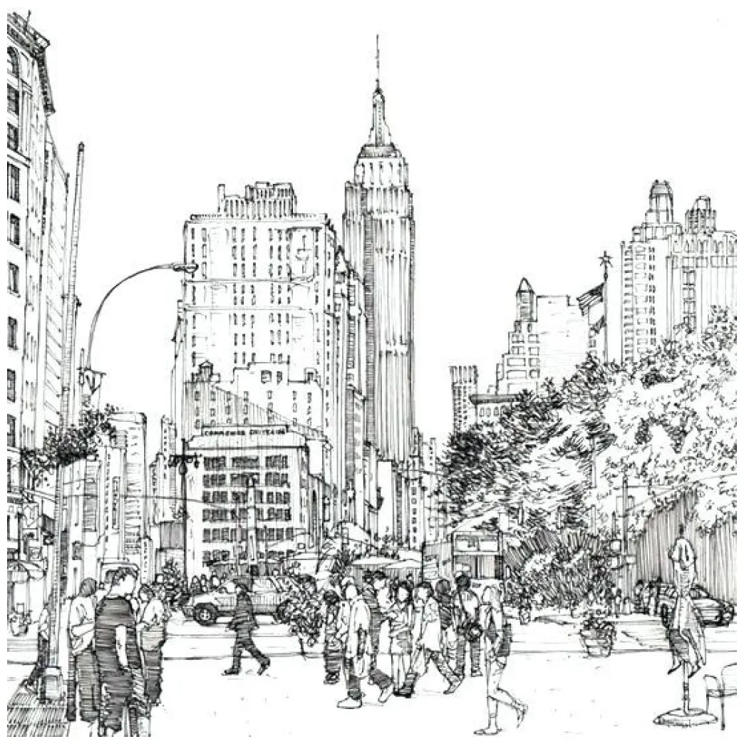 New york city skyline coloring pages at getcolorings free