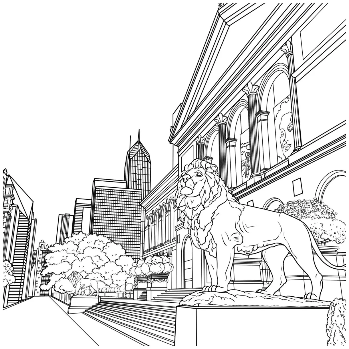 Skyline coloring pages at getdrawings