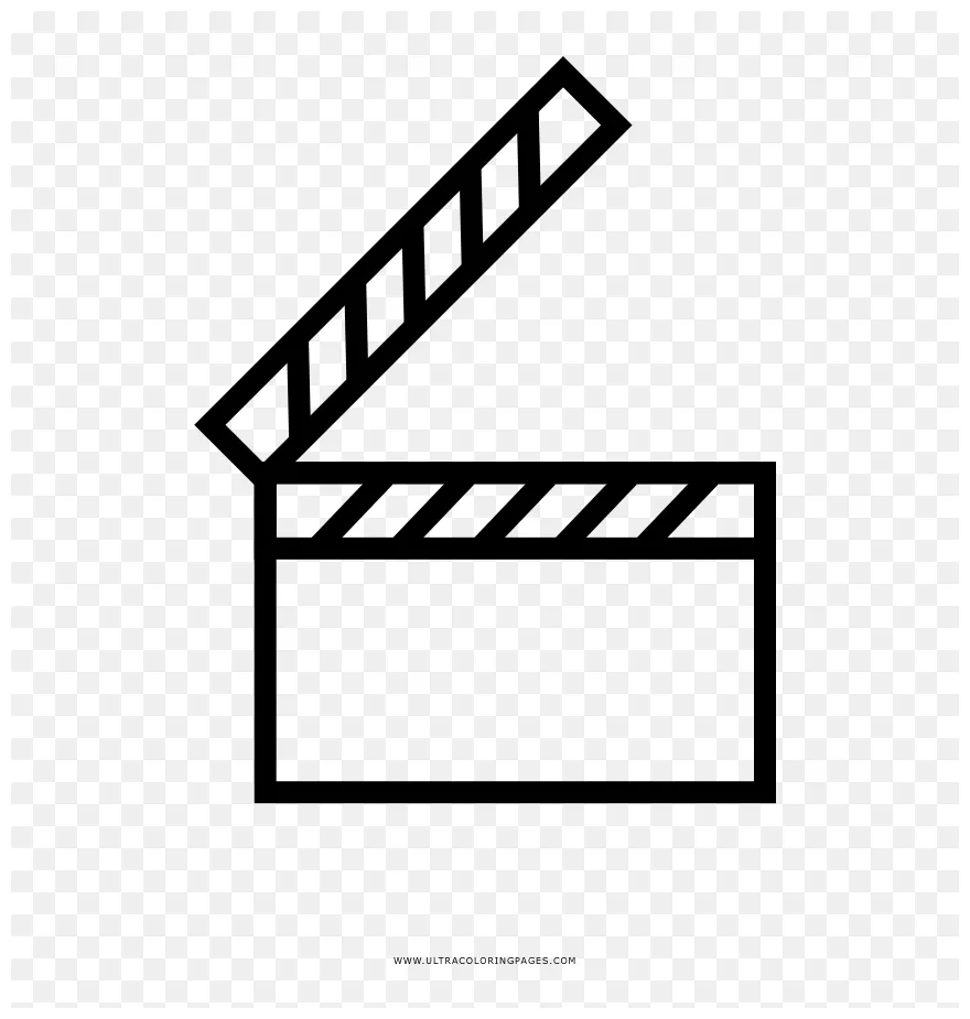 Clapperboard coloring page movie clapboard coloring page, png printable coloring page