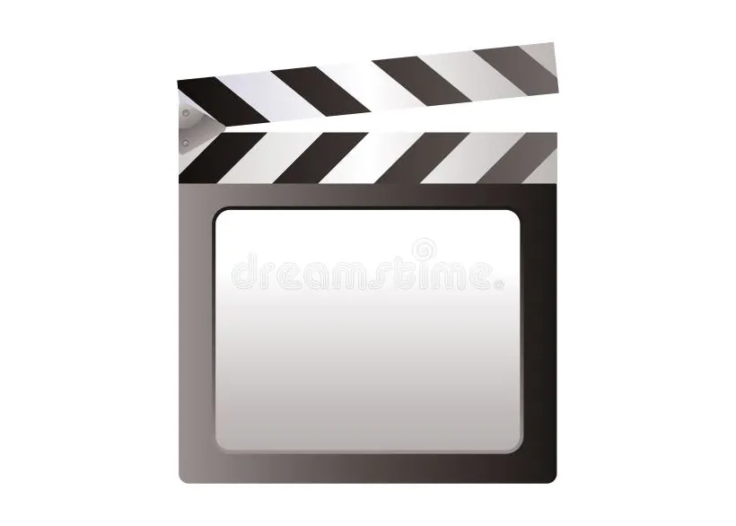 Blank movie clapboard film slate stock vector illustration of action