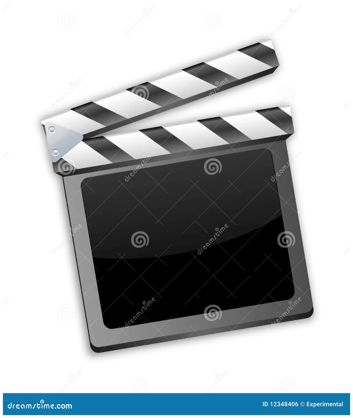 Movie clapper, clapboard, clapperboard, film slate stock vector printable coloring page