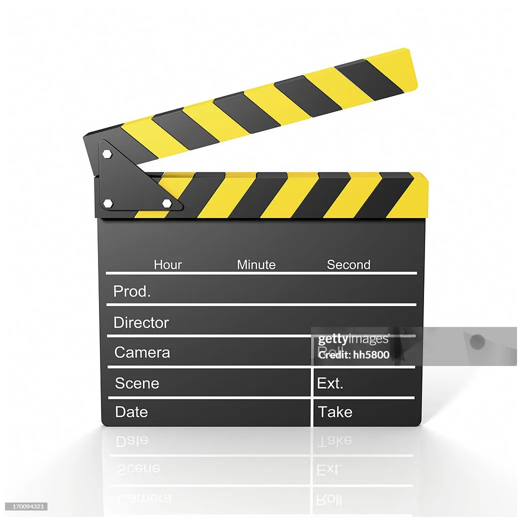 Film slate clapboard high-res getty s