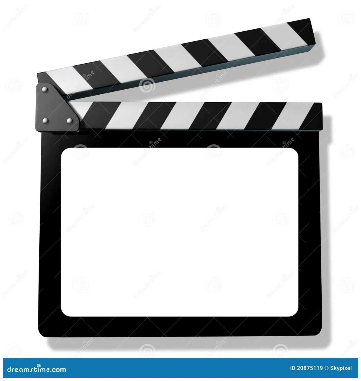 Blank film slate or clapboard stock illustration illustration of