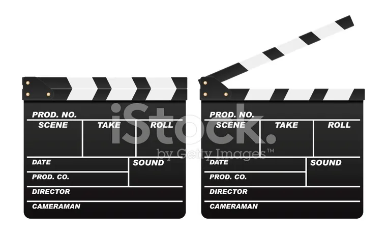 Film slate clapboard royalty-free s free s