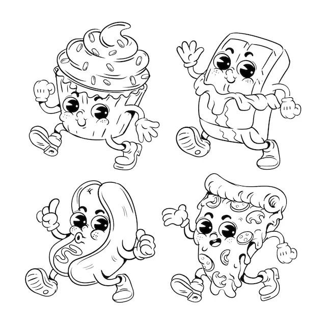 Coloring page bundle vectors & illustrations for