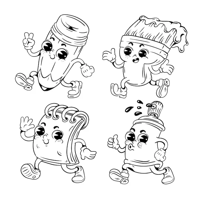 Coloring page bundle vectors & illustrations for
