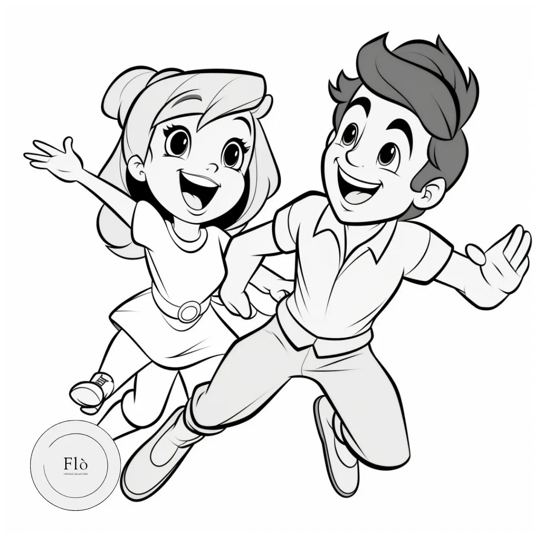 Classic cartoon printable coloring pages for kids timeless fun with