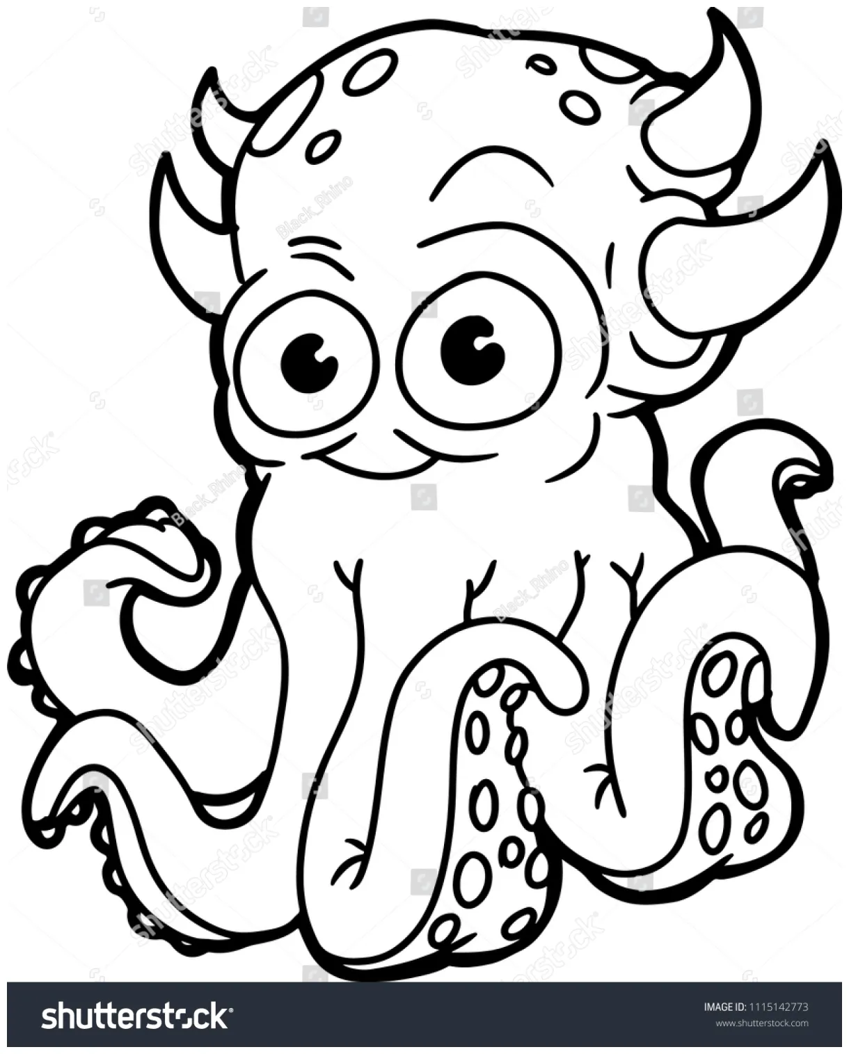 22,455 monster coloring book s, s & vectors shutterstock printable coloring page