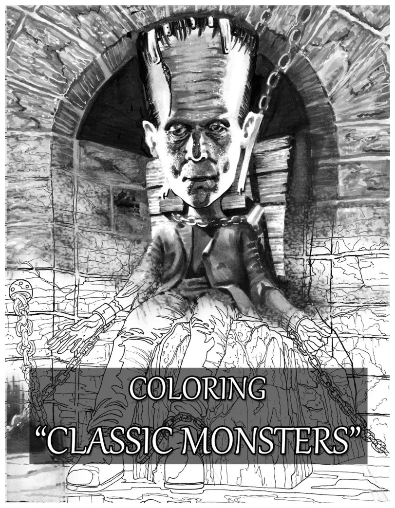 Coloring-classic-monsters copic marker tutorials
