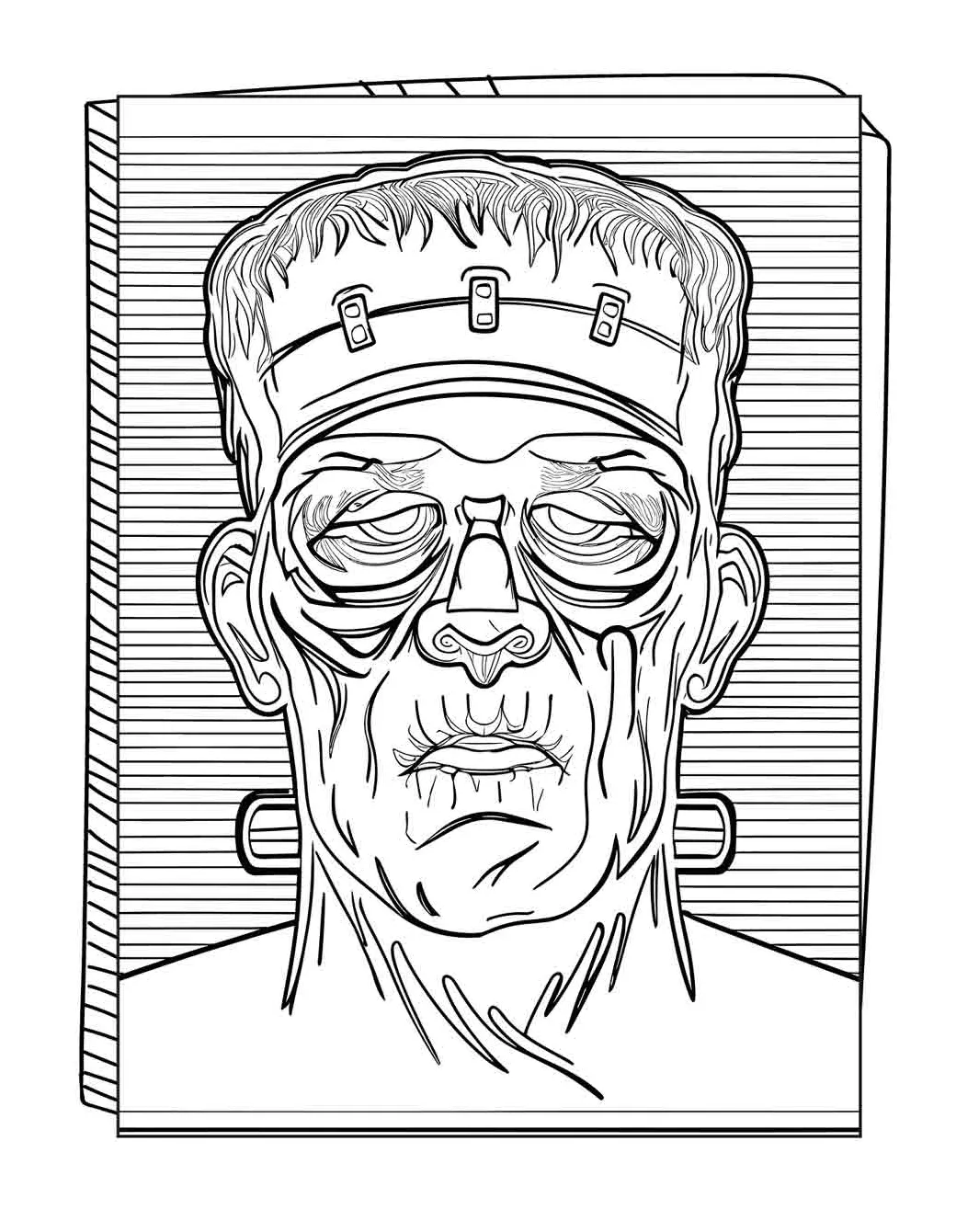 50 Horror Movie Monsters Coloring Book for Adults