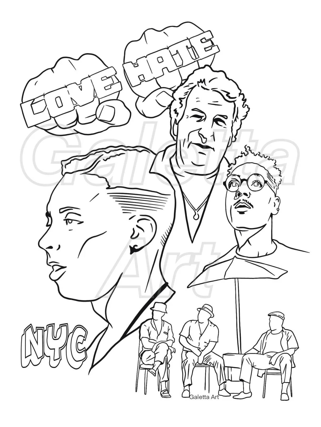 Classic movie, coloring page, film lovers, movie gift, spike lee etsy