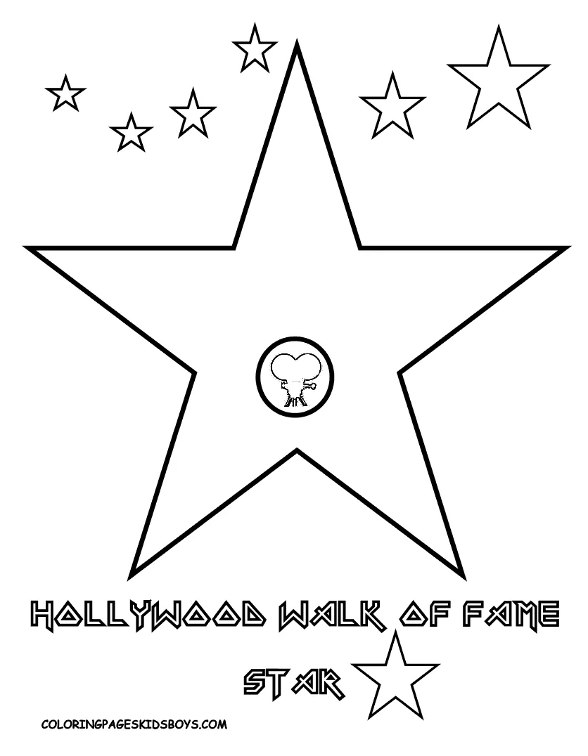 Movie star coloring page artofit