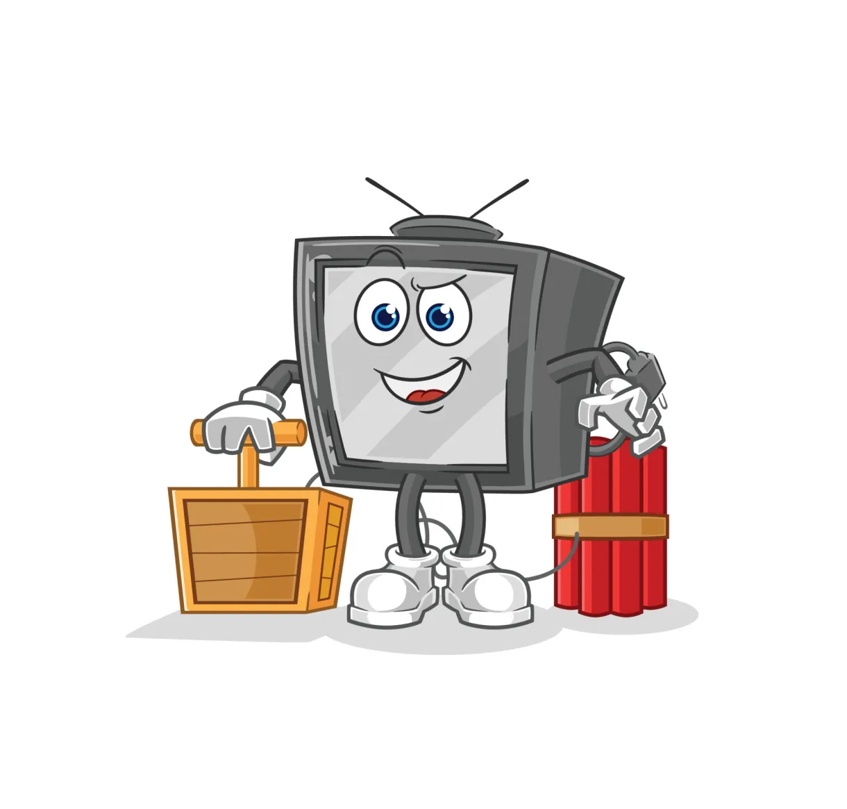 Vintage tv cartoon character 10690081 vector art at vecteezy printable coloring page