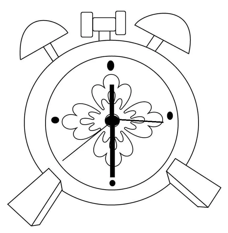 Clock coloring pages coloringlib