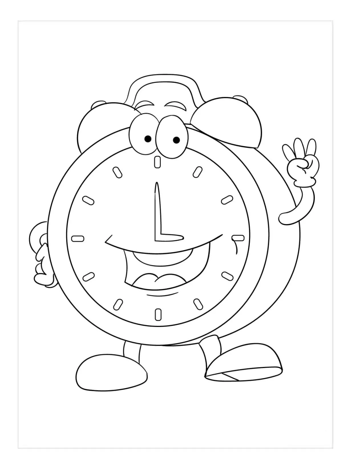 Clock coloring pages coloringlib