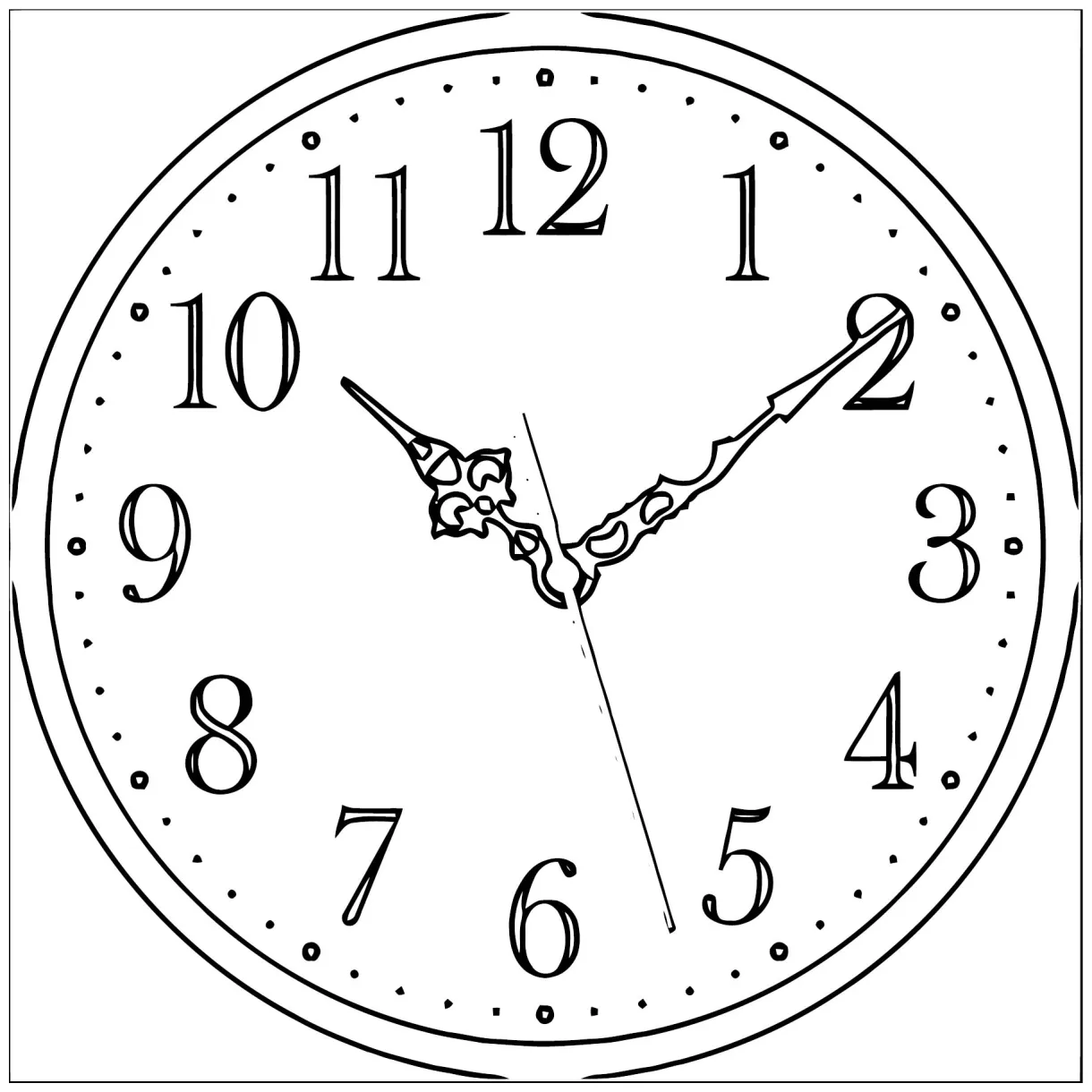 Clock coloring page wecoloringpage 164 wecoloringpage
