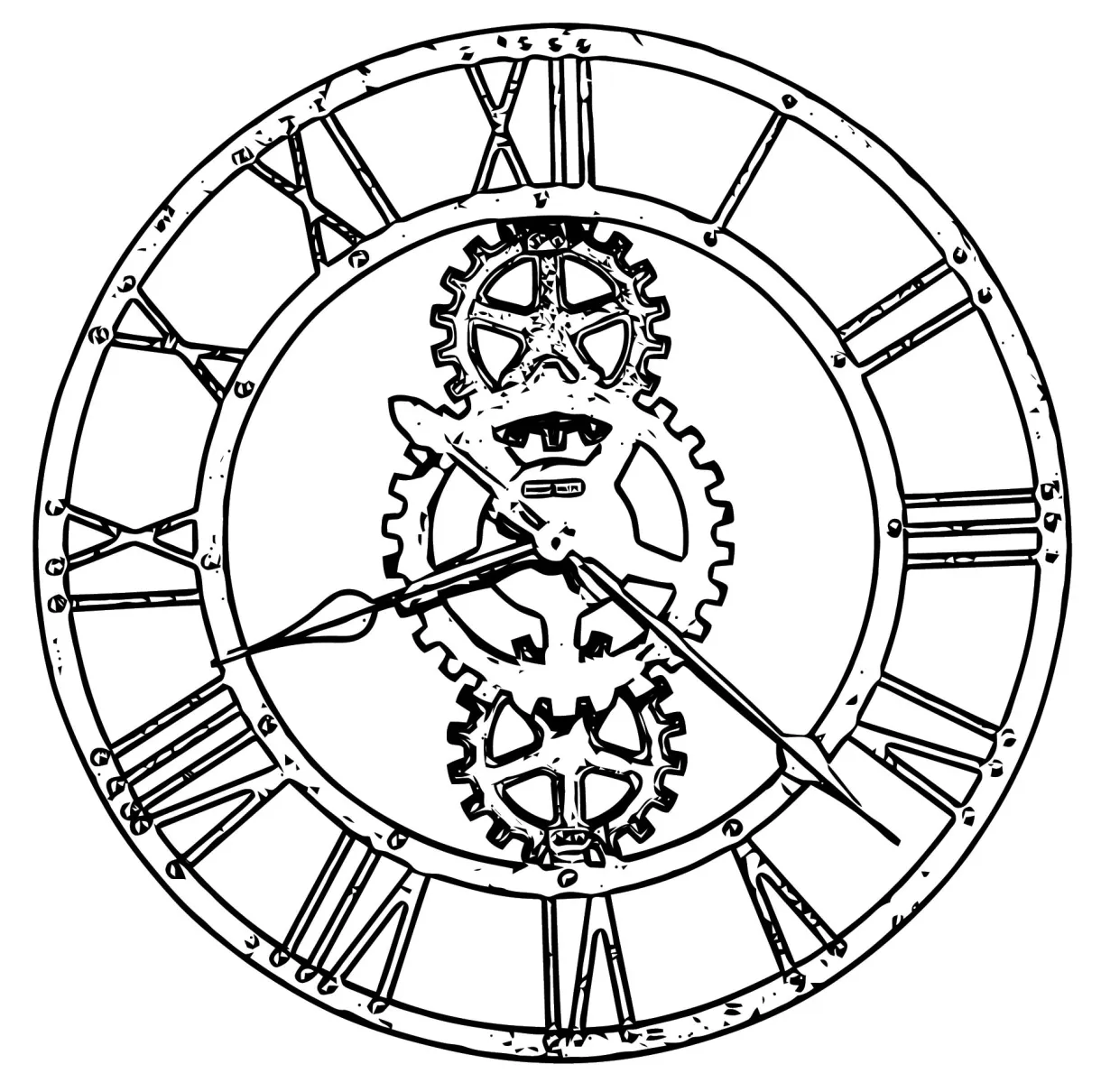 Clock coloring page wecoloringpage 109 wecoloringpage