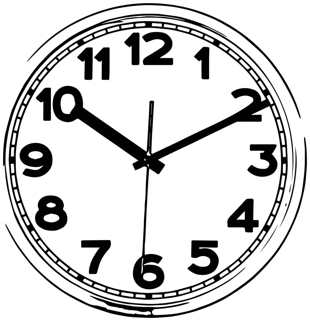 Clock coloring page wecoloringpage 129 wecoloringpage