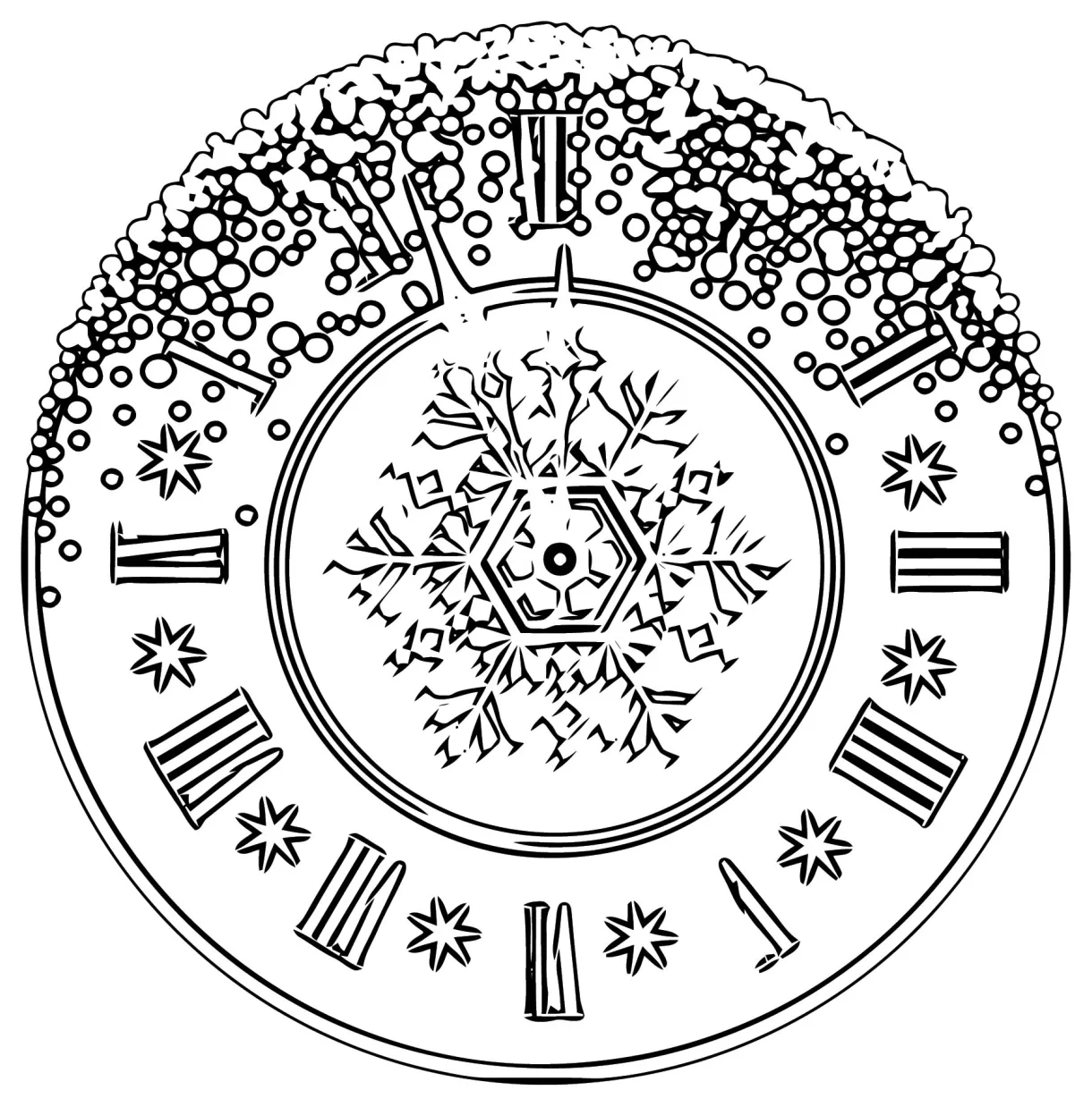 Clock coloring page wecoloringpage 153 wecoloringpage