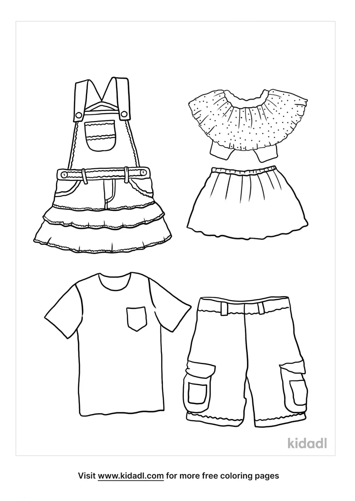 Free clothing design coloring pages printables 9 download free