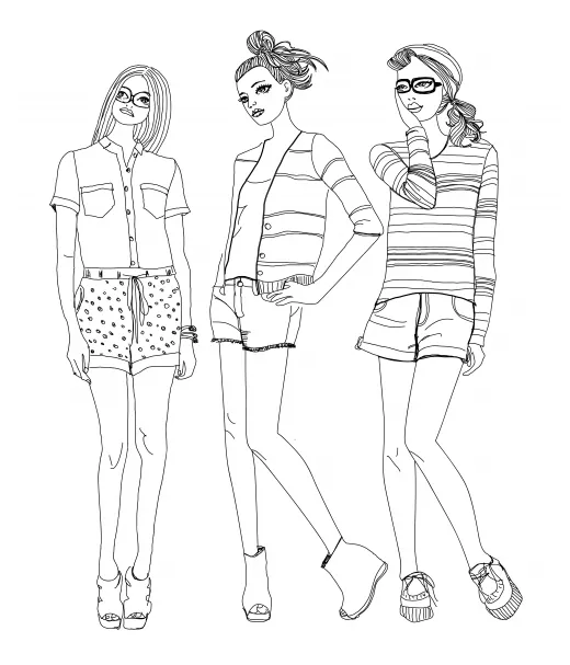 Clothing coloring pages