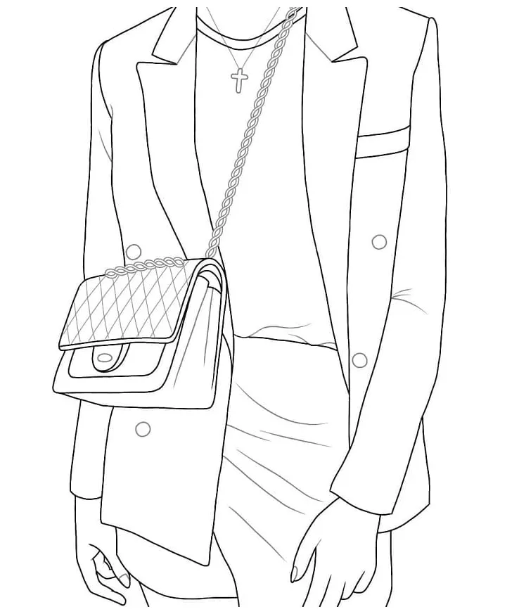 French fashion coloring play free coloring game online