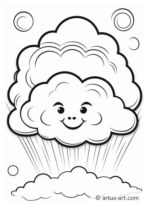 Cloud shapes coloring page » » artus art