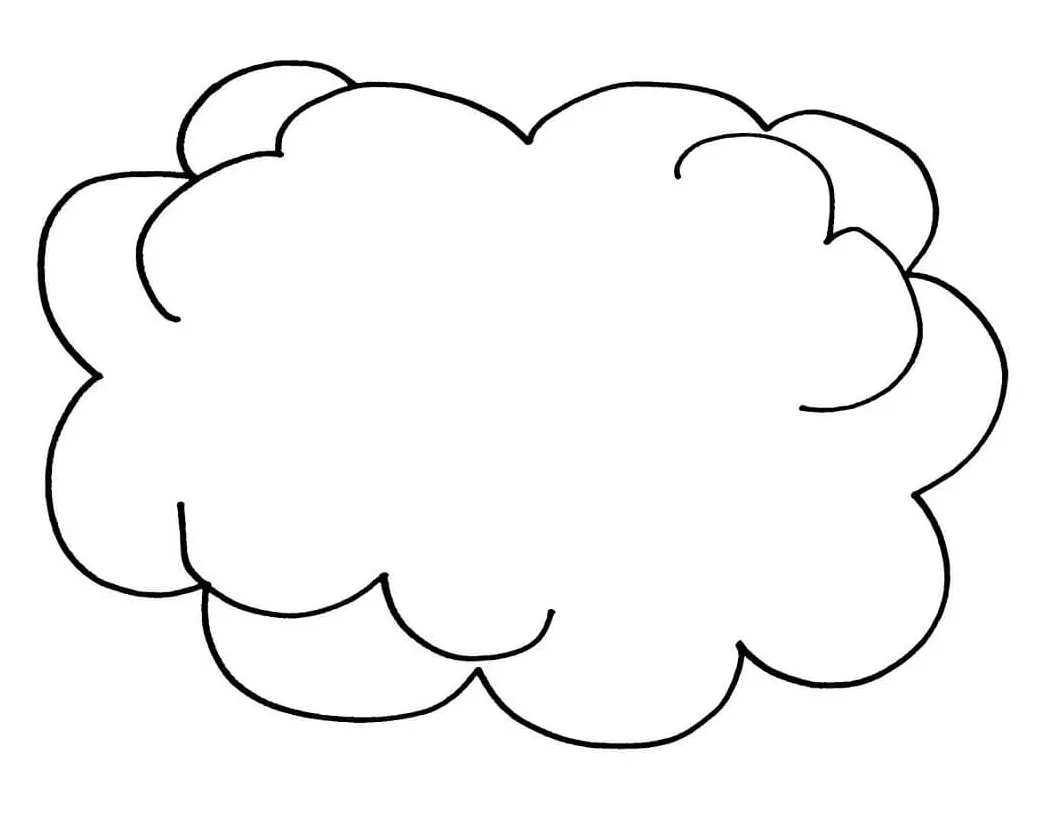 Cute cloud coloring page free printable coloring pages for kids