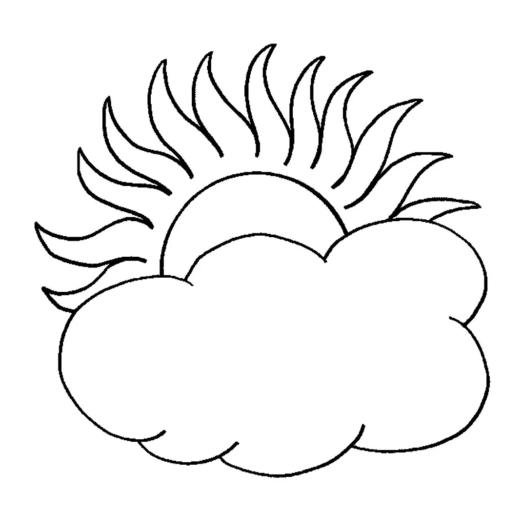 Cloud coloring printables clipart best