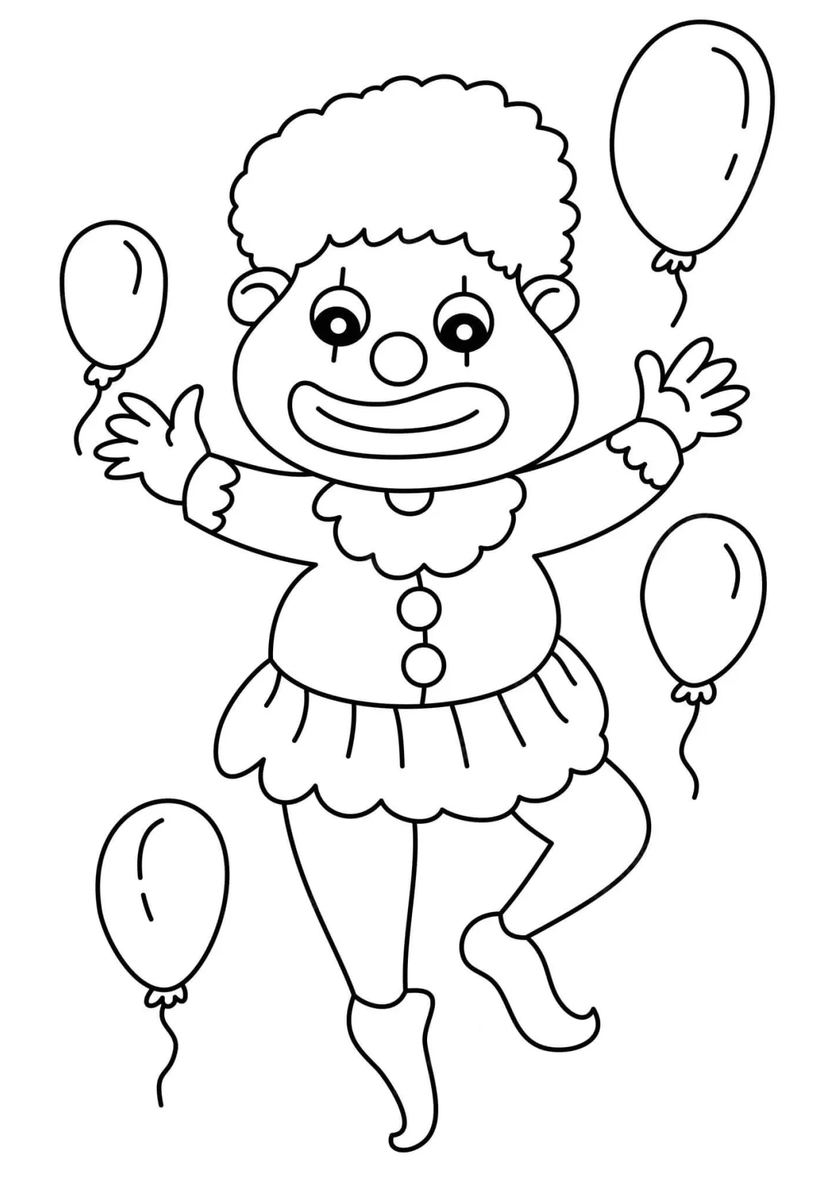 Clown coloring pages - ColoringLib