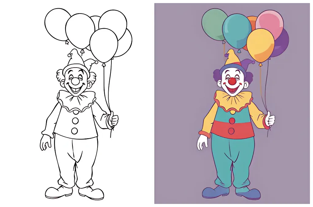 Clown Coloring Pages - 14 Free Printable Coloring Pages
