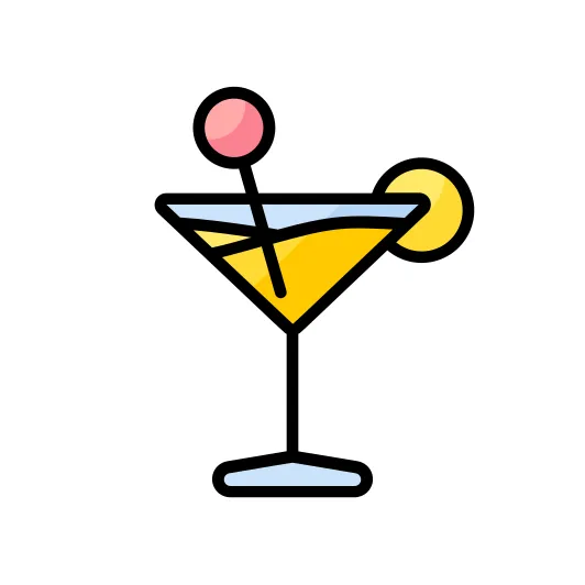 Cocktail Generic Outline Color icon