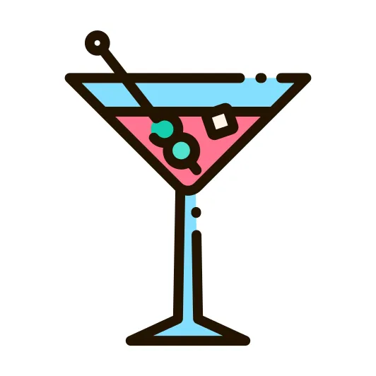 Cocktail Good Ware Lineal Color icon