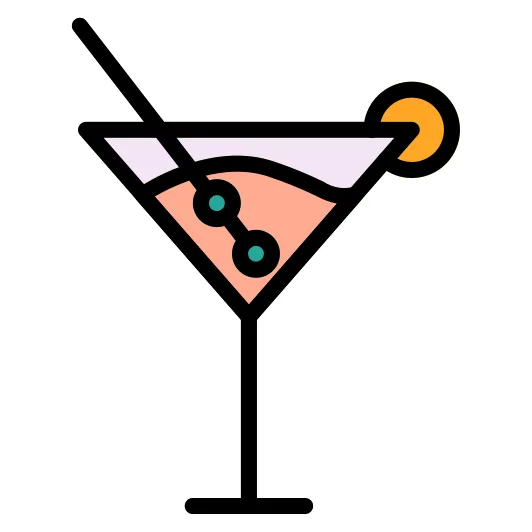 Cocktail Generic Outline Color icon