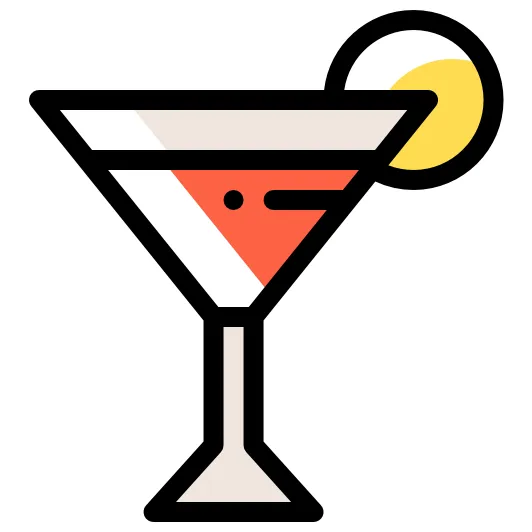 Cocktail Detailed Rounded Color Omission icon
