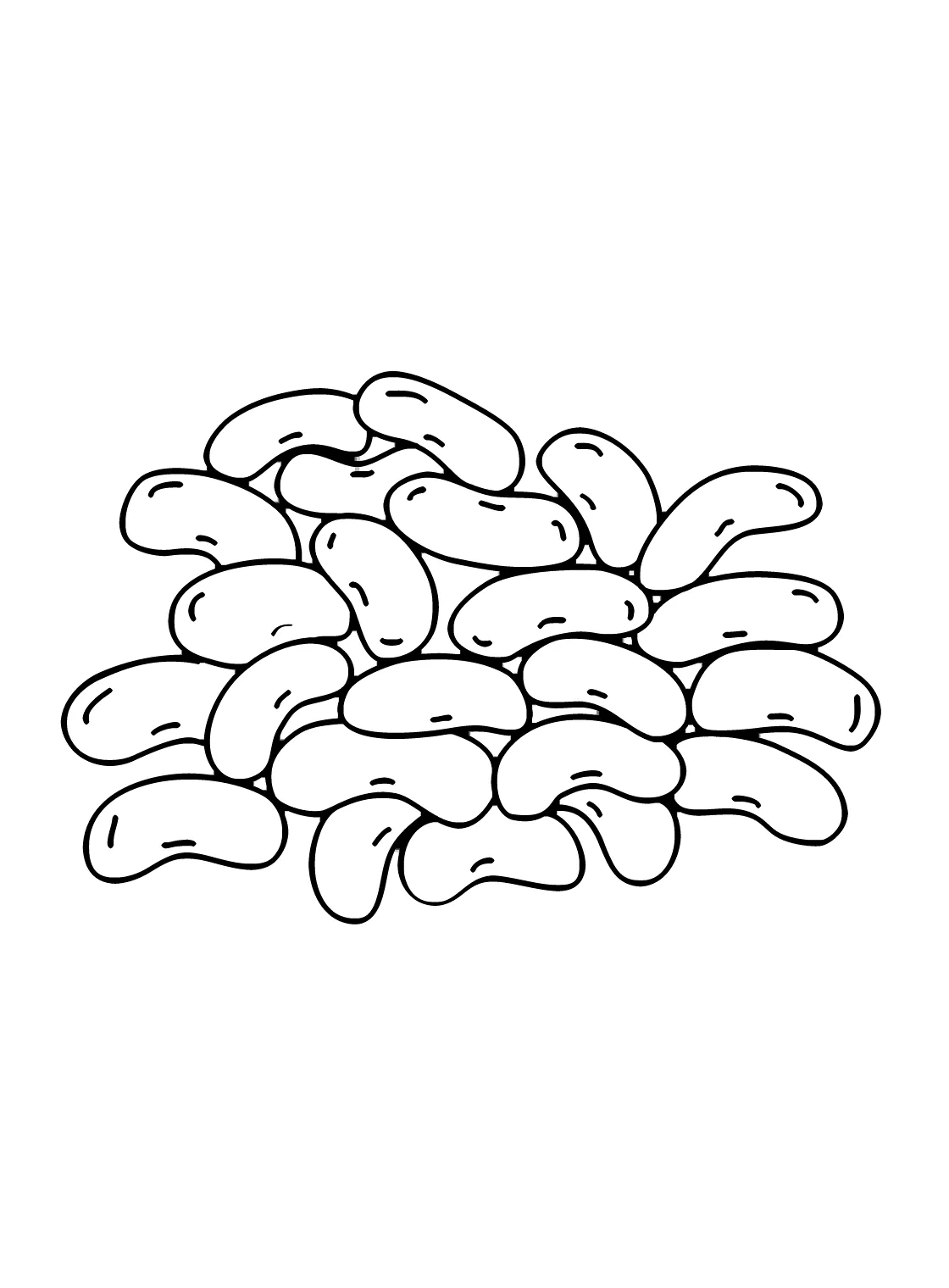 Red Bean Coloring Page - Free Printable Coloring Pages