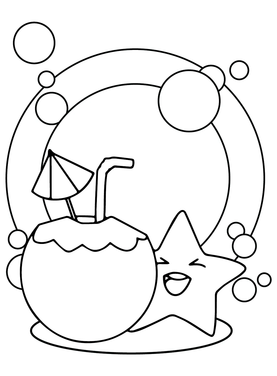 Coconut Images Coloring Page - Free Printable Coloring Pages
