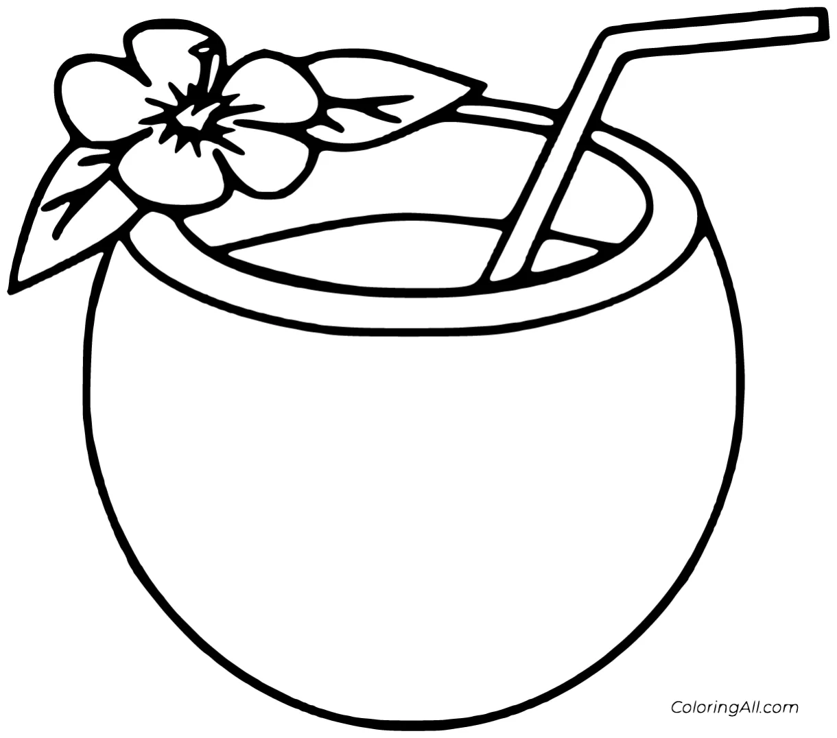 Coconut Coloring Pages (8 Free Printables) - ColoringAll