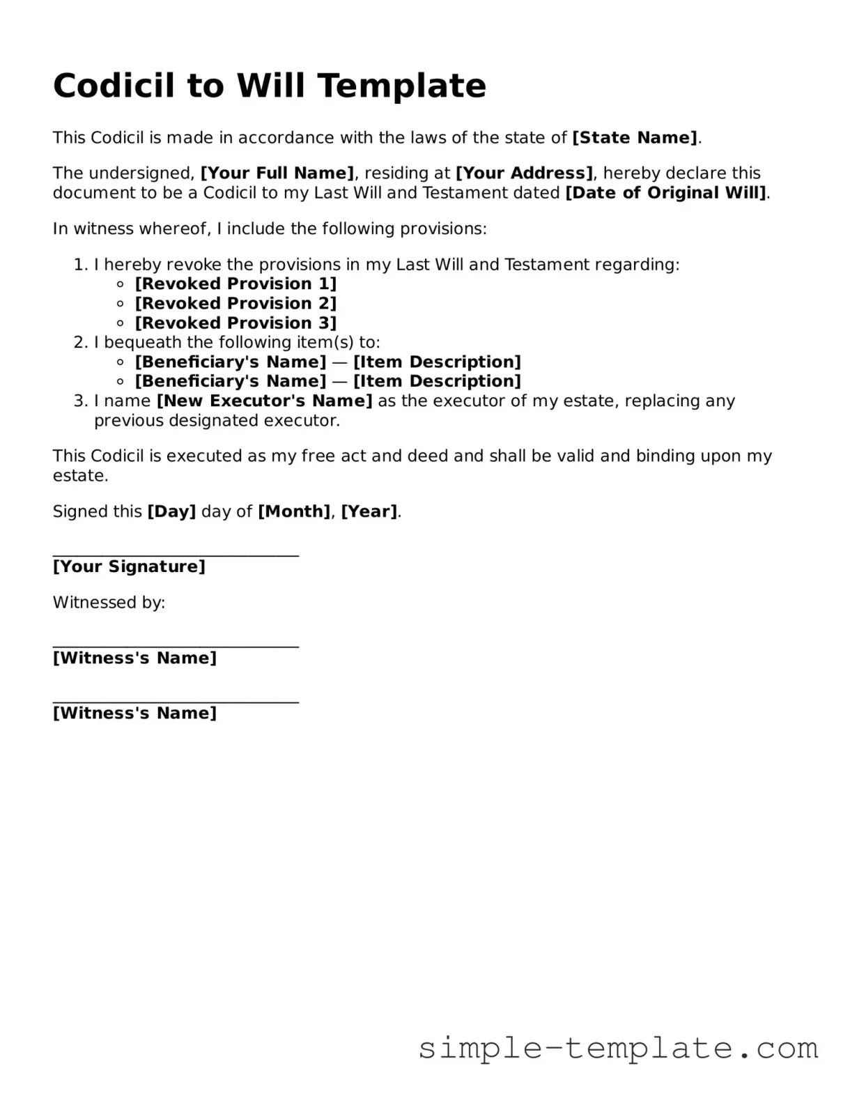 Make your with our fillable template