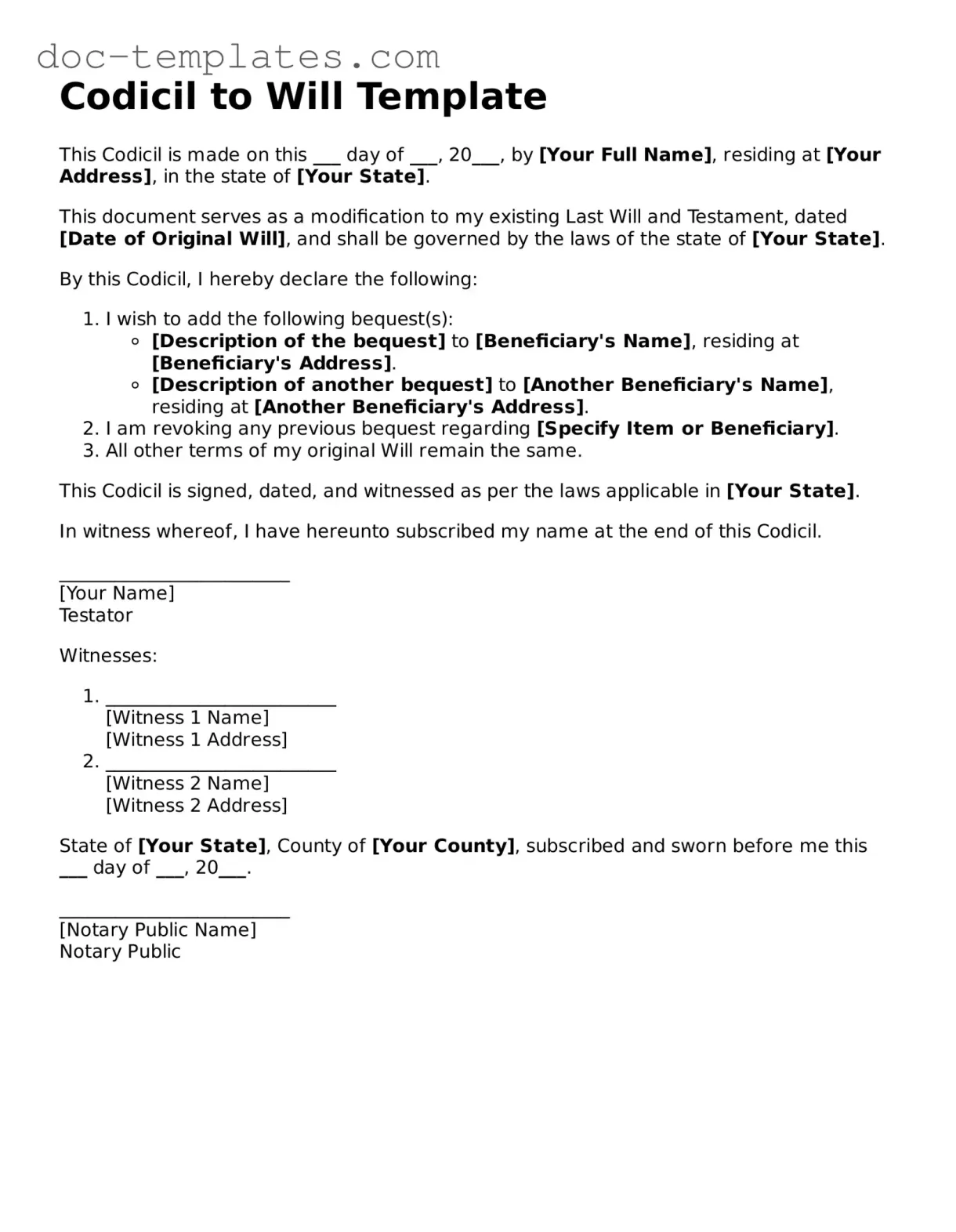 Free forms printable template
